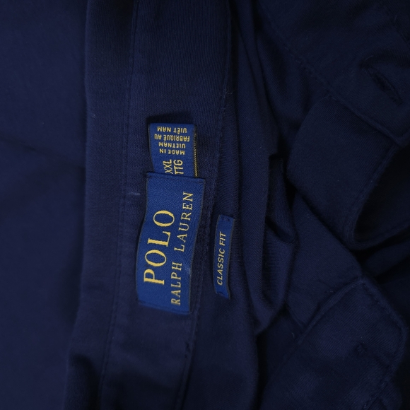 Polo by Ralph Lauren Men's Navy Blue Cotton Polo Shirt XXL - Picture 7 of 8